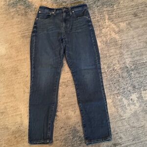 Madewell Women's Dark Blue Straight Leg Jeans